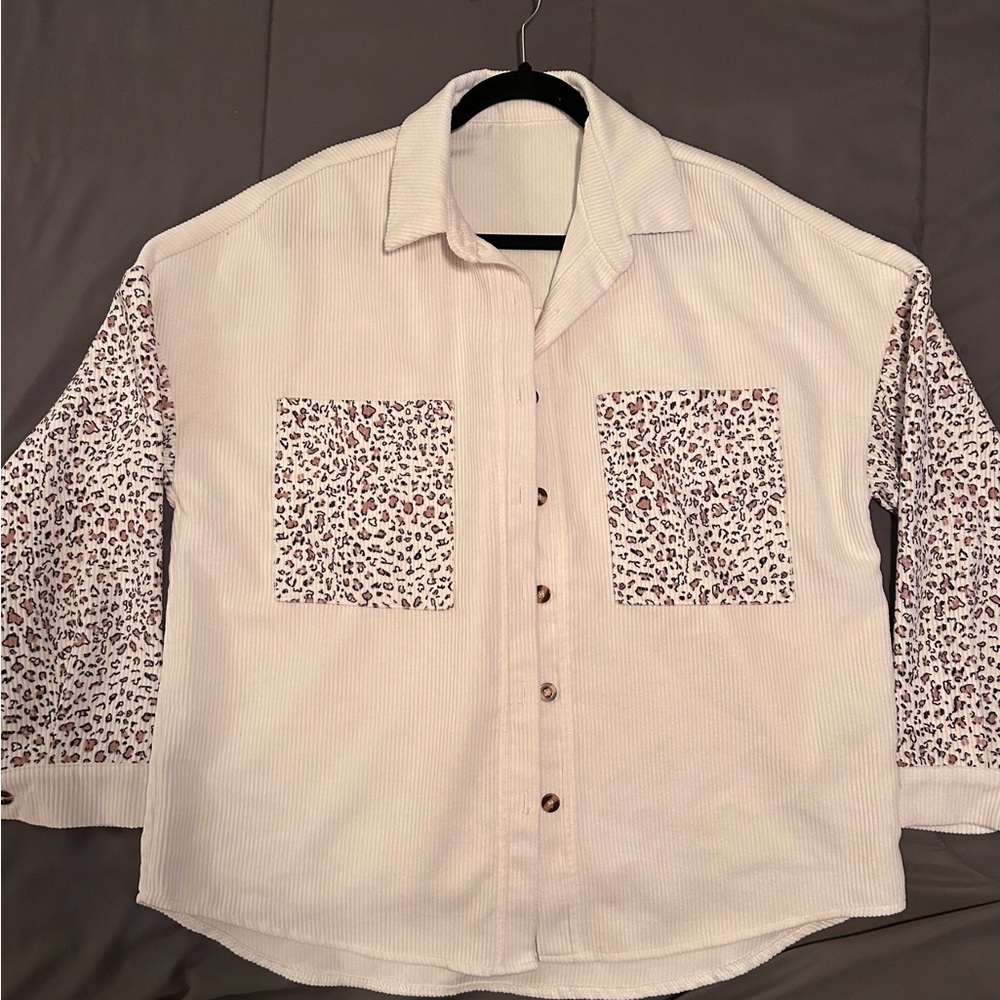 Women’s size medium corduroy shacket.